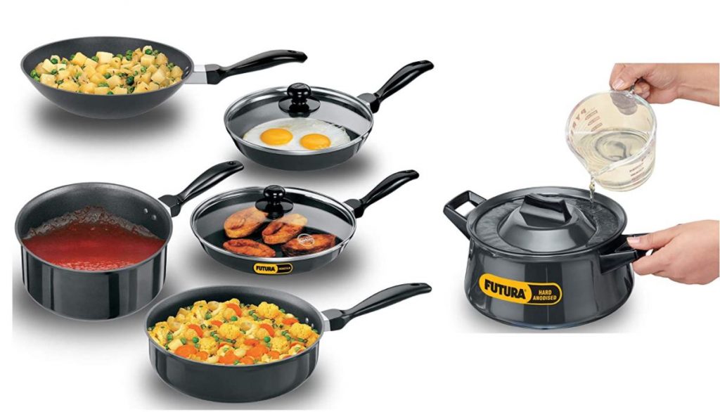 Hawkins non-stick cookware combo set in india